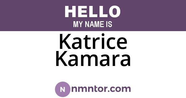 Katrice Kamara