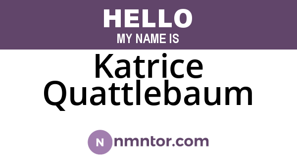 Katrice Quattlebaum