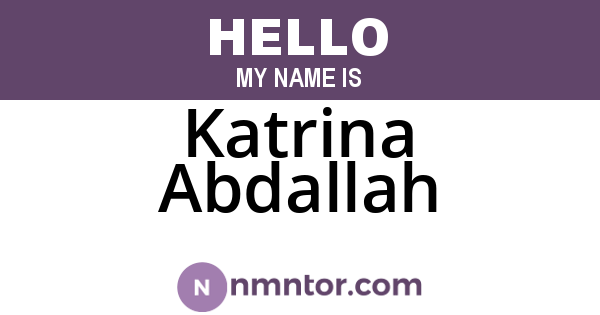 Katrina Abdallah