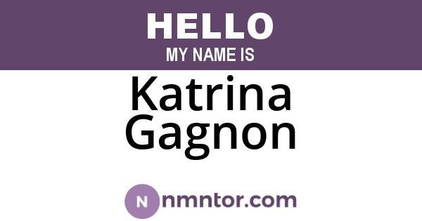 Katrina Gagnon