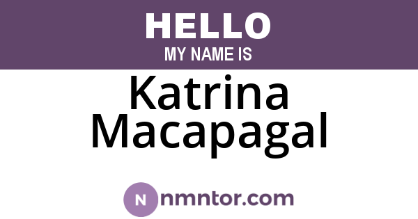 Katrina Macapagal