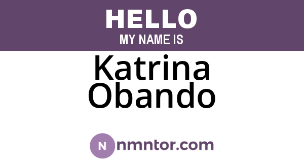 Katrina Obando