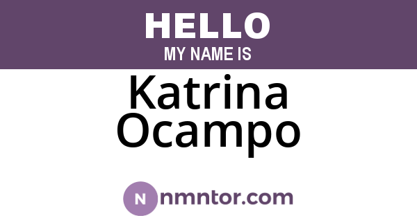 Katrina Ocampo