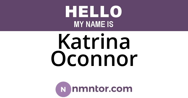 Katrina Oconnor