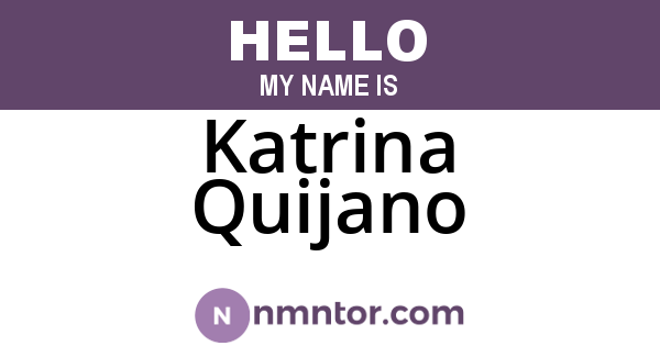 Katrina Quijano