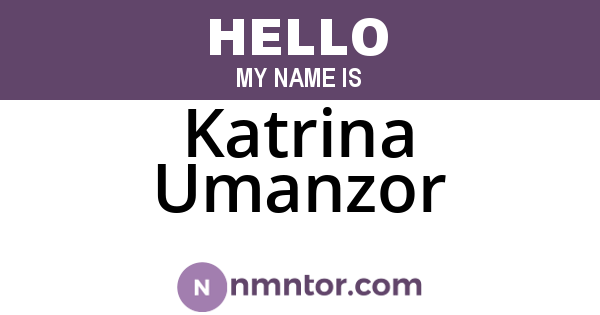 Katrina Umanzor