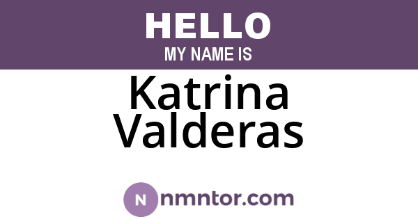 Katrina Valderas