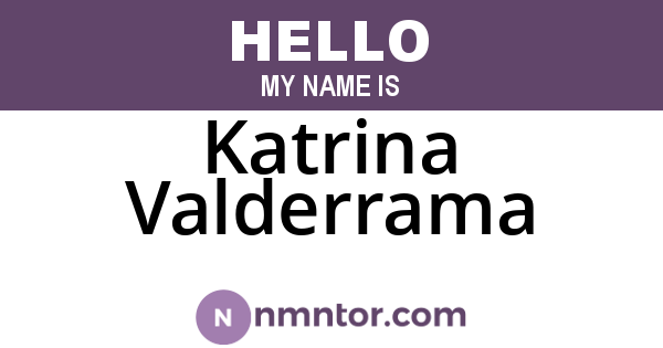 Katrina Valderrama