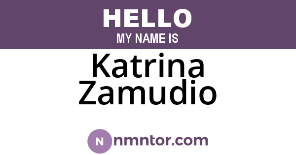 Katrina Zamudio