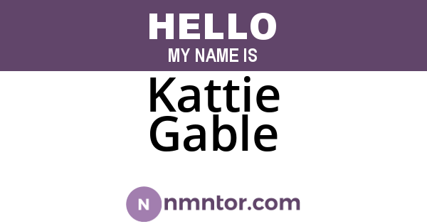 Kattie Gable