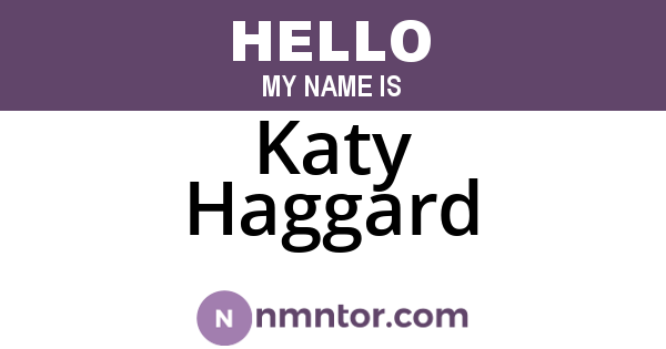 Katy Haggard