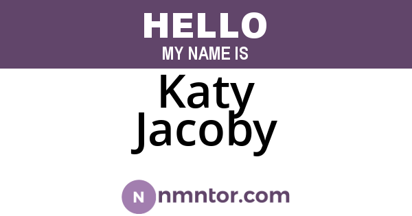 Katy Jacoby