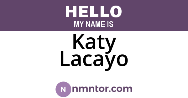 Katy Lacayo