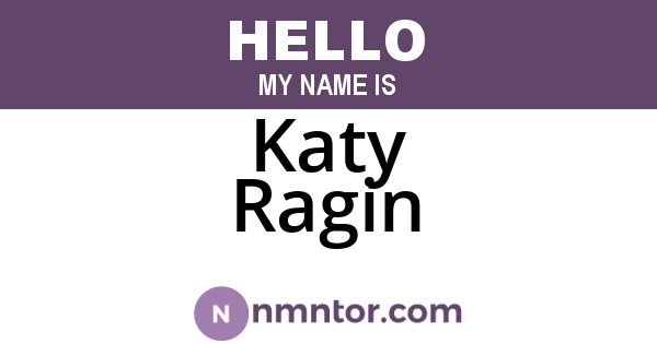 Katy Ragin