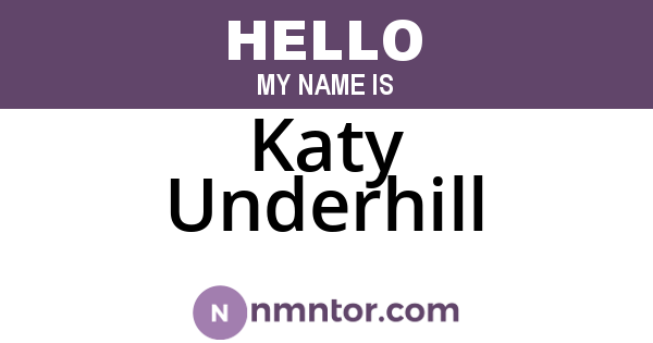 Katy Underhill