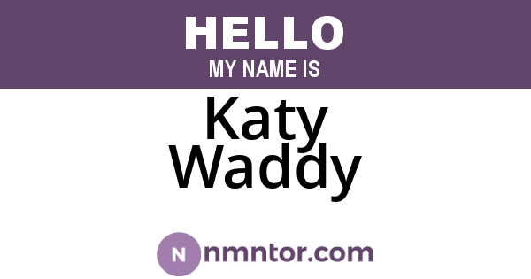 Katy Waddy