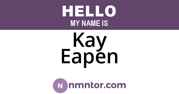 Kay Eapen