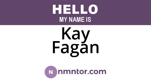 Kay Fagan