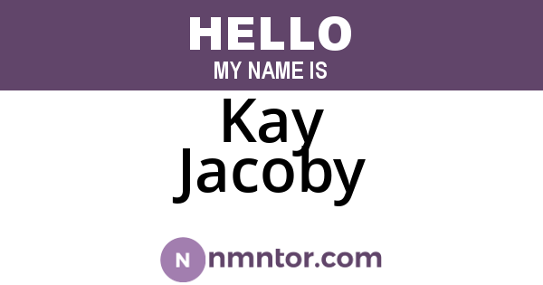 Kay Jacoby