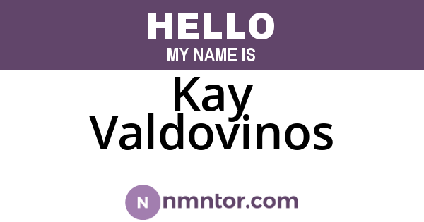 Kay Valdovinos