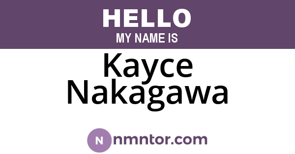 Kayce Nakagawa