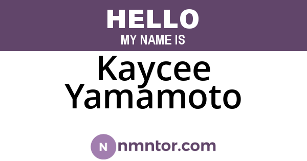 Kaycee Yamamoto
