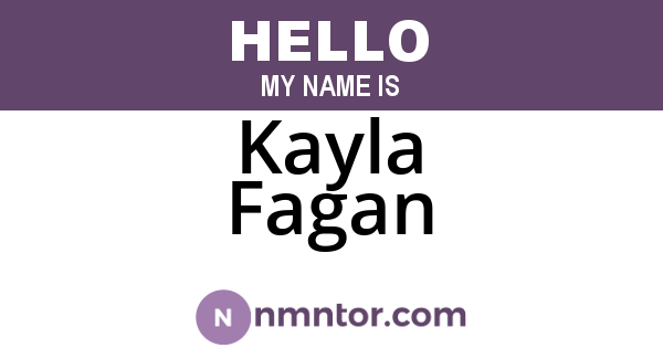 Kayla Fagan