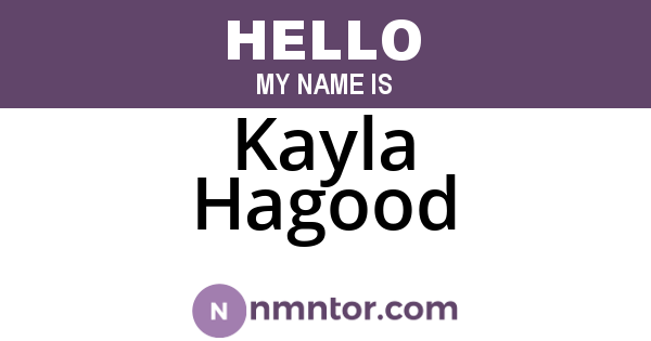 Kayla Hagood