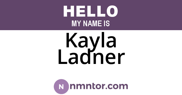 Kayla Ladner