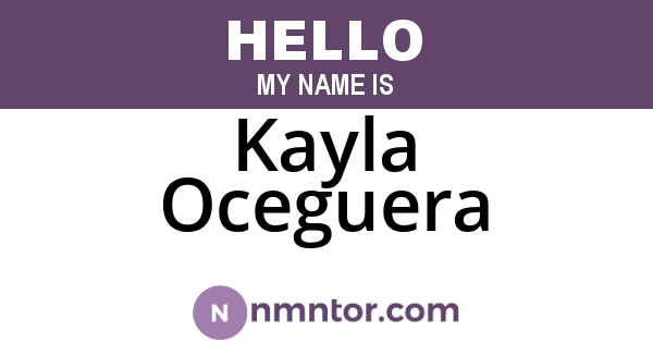 Kayla Oceguera