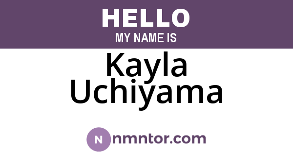 Kayla Uchiyama