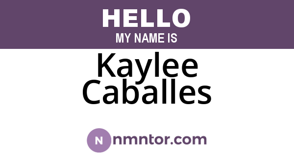 Kaylee Caballes