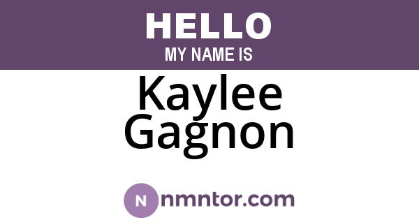 Kaylee Gagnon