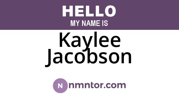 Kaylee Jacobson