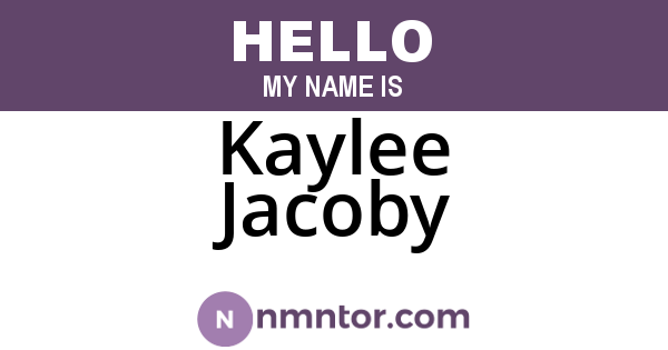 Kaylee Jacoby