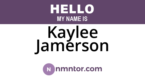 Kaylee Jamerson