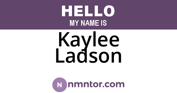 Kaylee Ladson