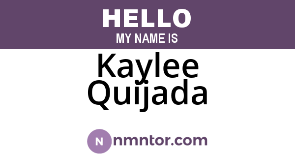 Kaylee Quijada