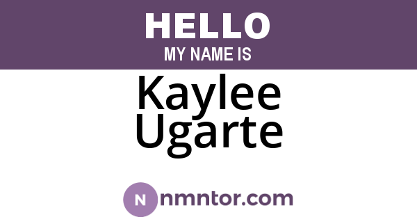 Kaylee Ugarte