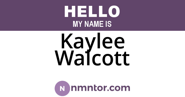 Kaylee Walcott