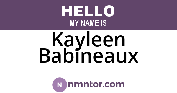 Kayleen Babineaux
