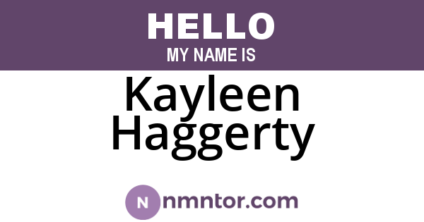 Kayleen Haggerty