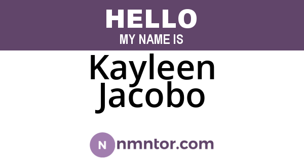 Kayleen Jacobo