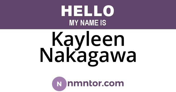 Kayleen Nakagawa