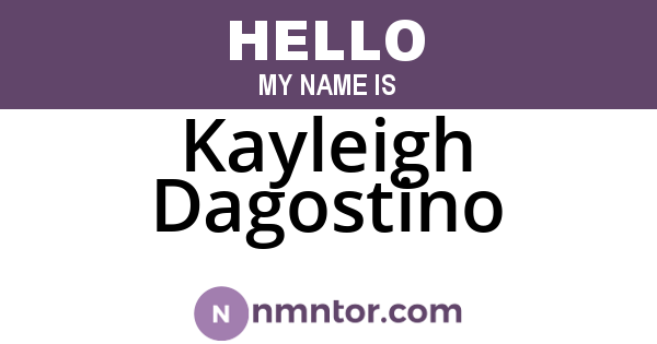 Kayleigh Dagostino
