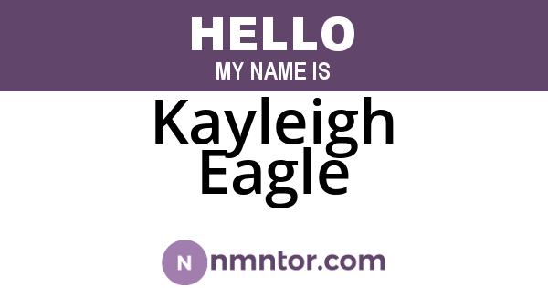 Kayleigh Eagle