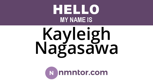 Kayleigh Nagasawa