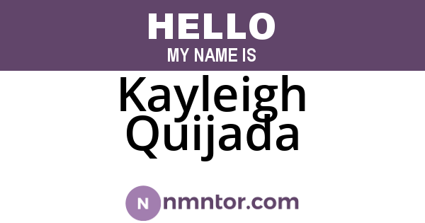 Kayleigh Quijada