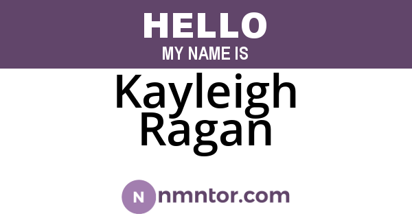 Kayleigh Ragan