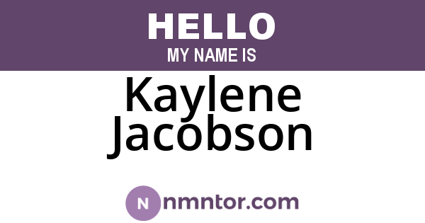 Kaylene Jacobson